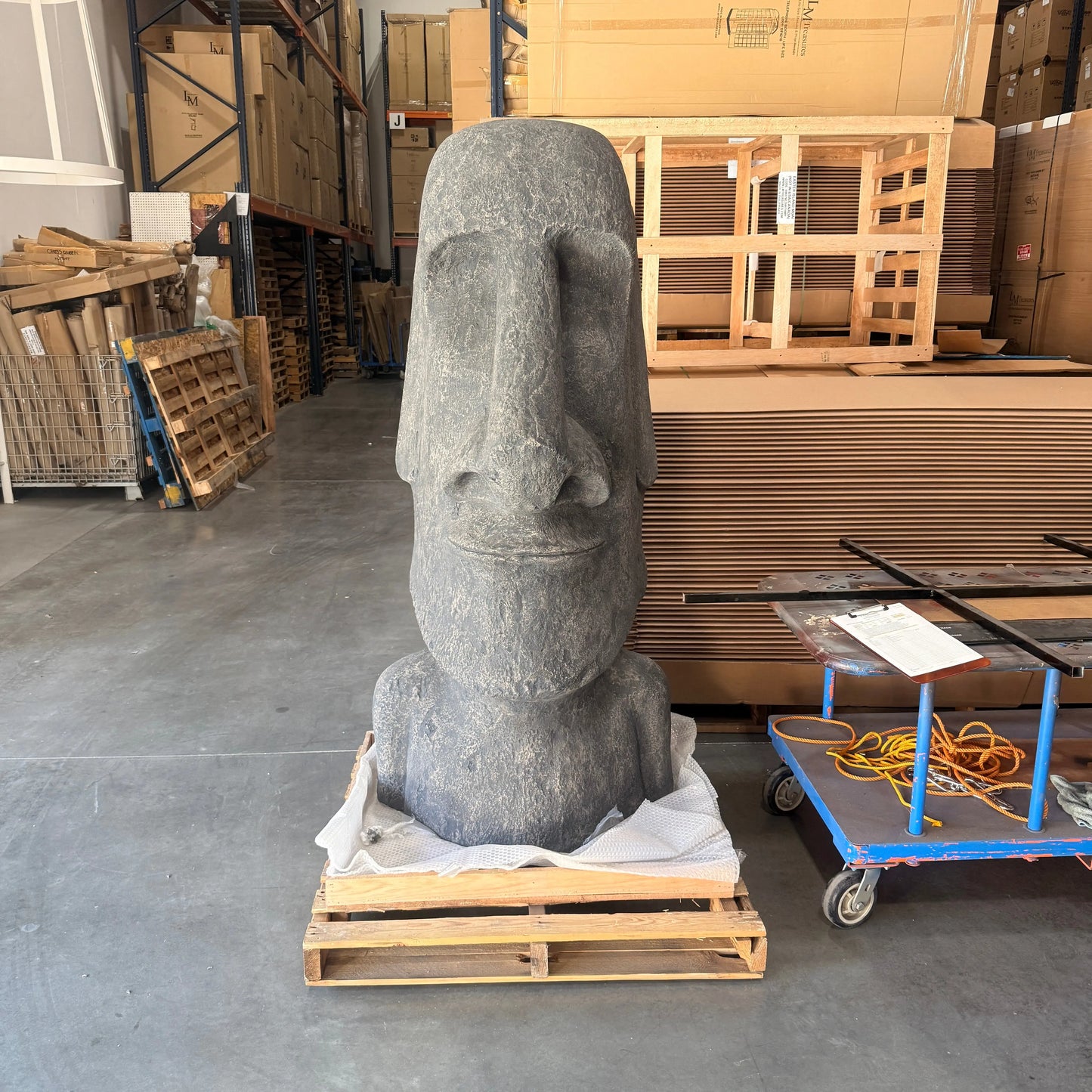 Easter Island Moai Head Bust Statue M0241RS-090076-H