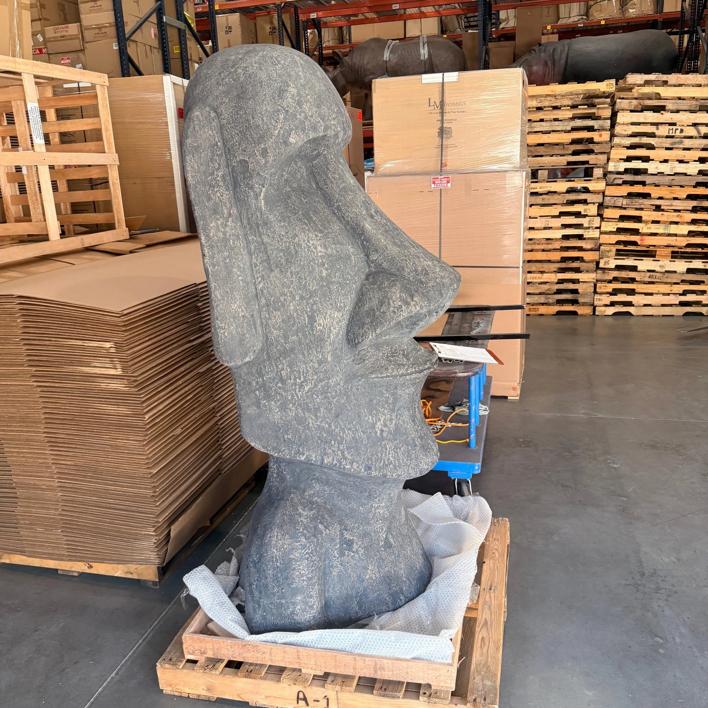 Easter Island Moai Head Bust Statue M0241RS-090076-H