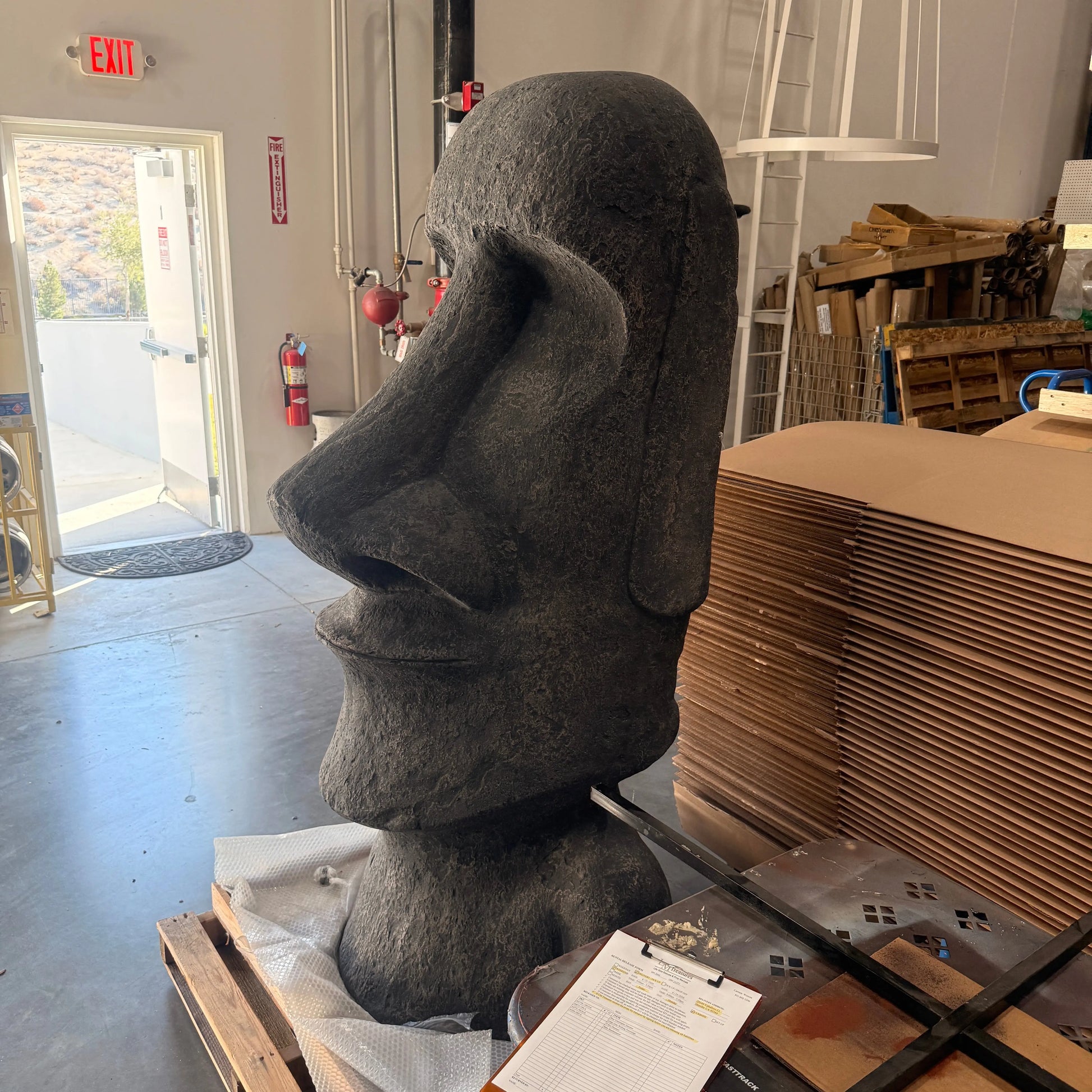 Easter Island Moai Head Bust Statue M0241RS-090076-H