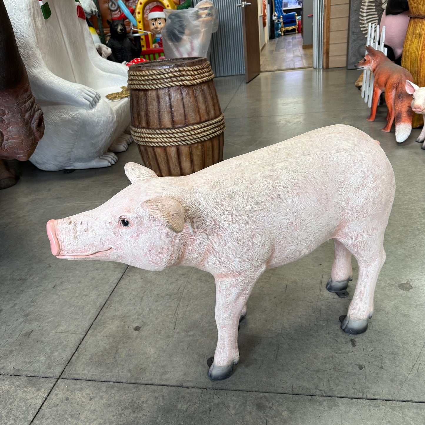 Walking Baby Pig Statue