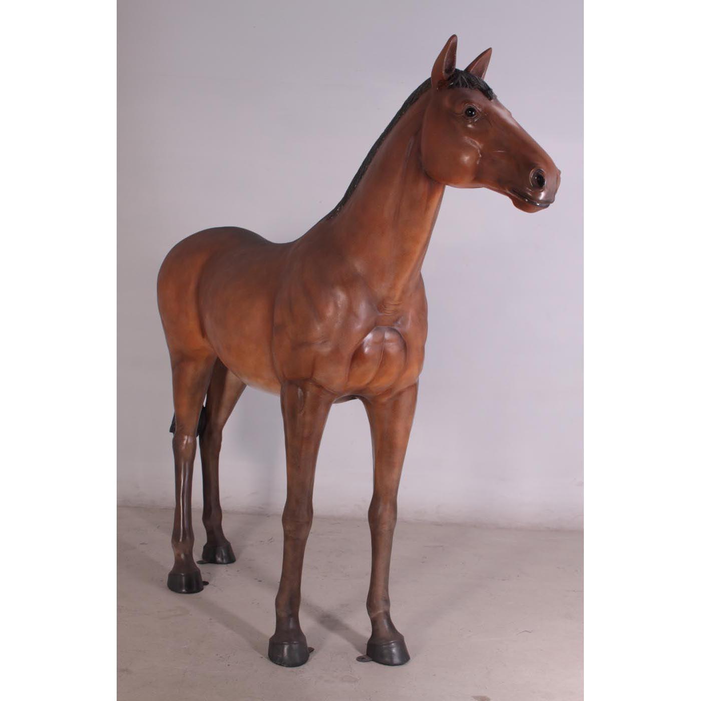 Horse Standing Life Size Statue - LM Treasures Prop Rentals 