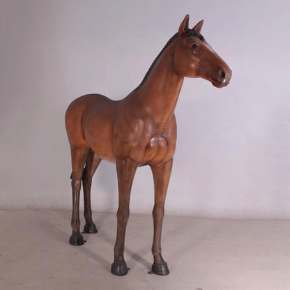 Horse Standing Life Size Statue