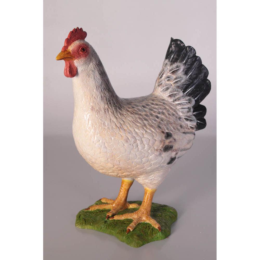 White Chicken Statue - LM Treasures Prop Rentals 
