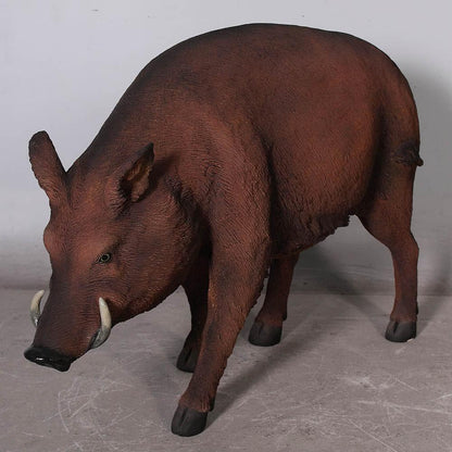 Wild Boar Pig Statue - LM Treasures Prop Rentals 