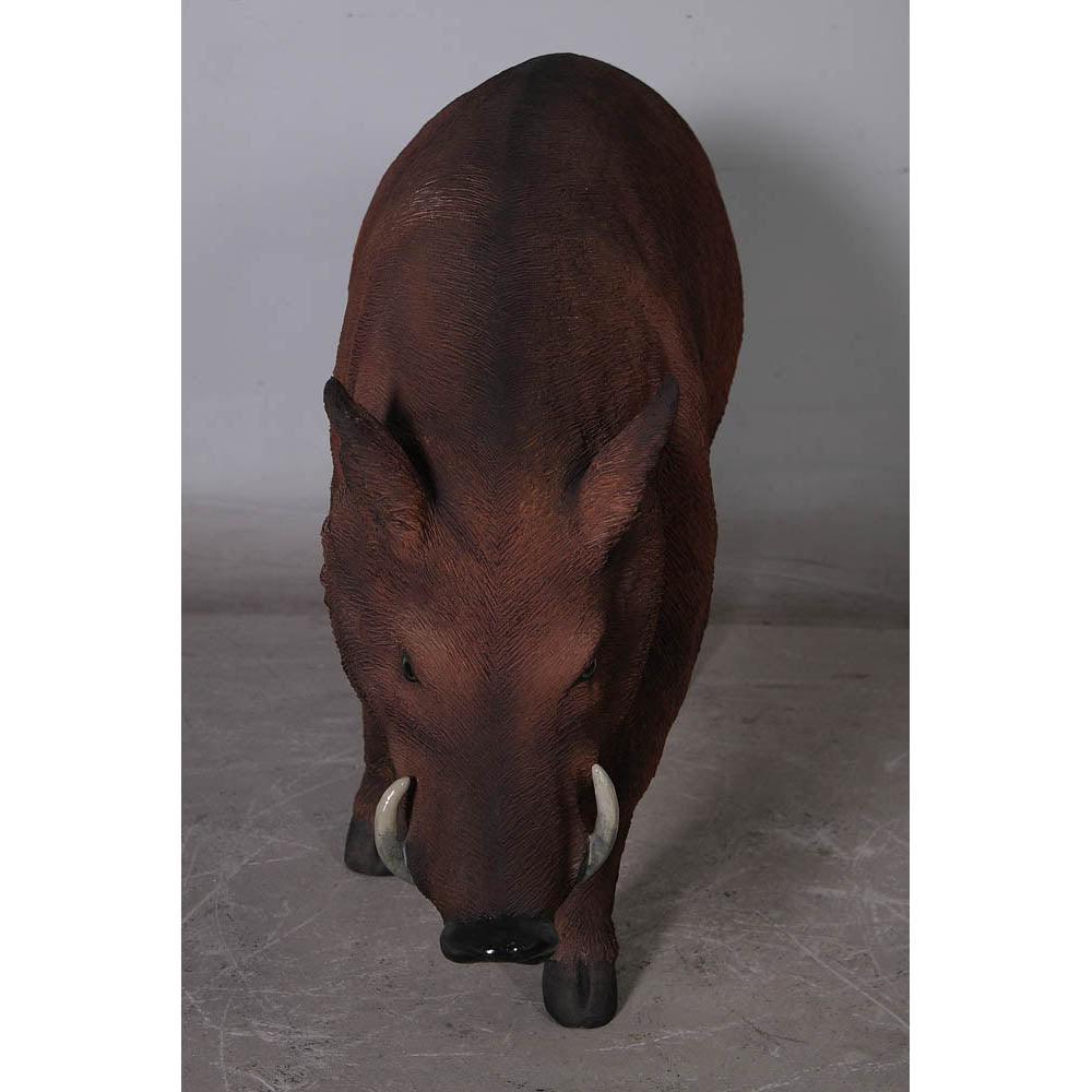 Wild Boar Pig Statue - LM Treasures Prop Rentals 