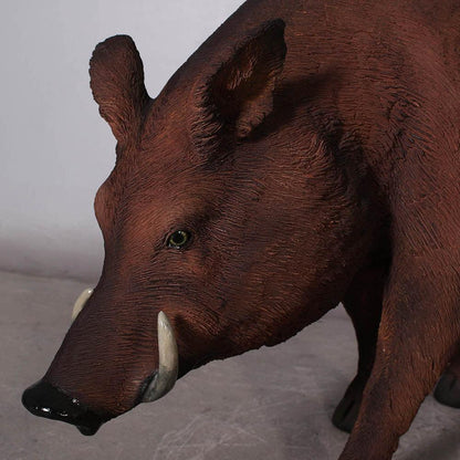 Wild Boar Pig Statue