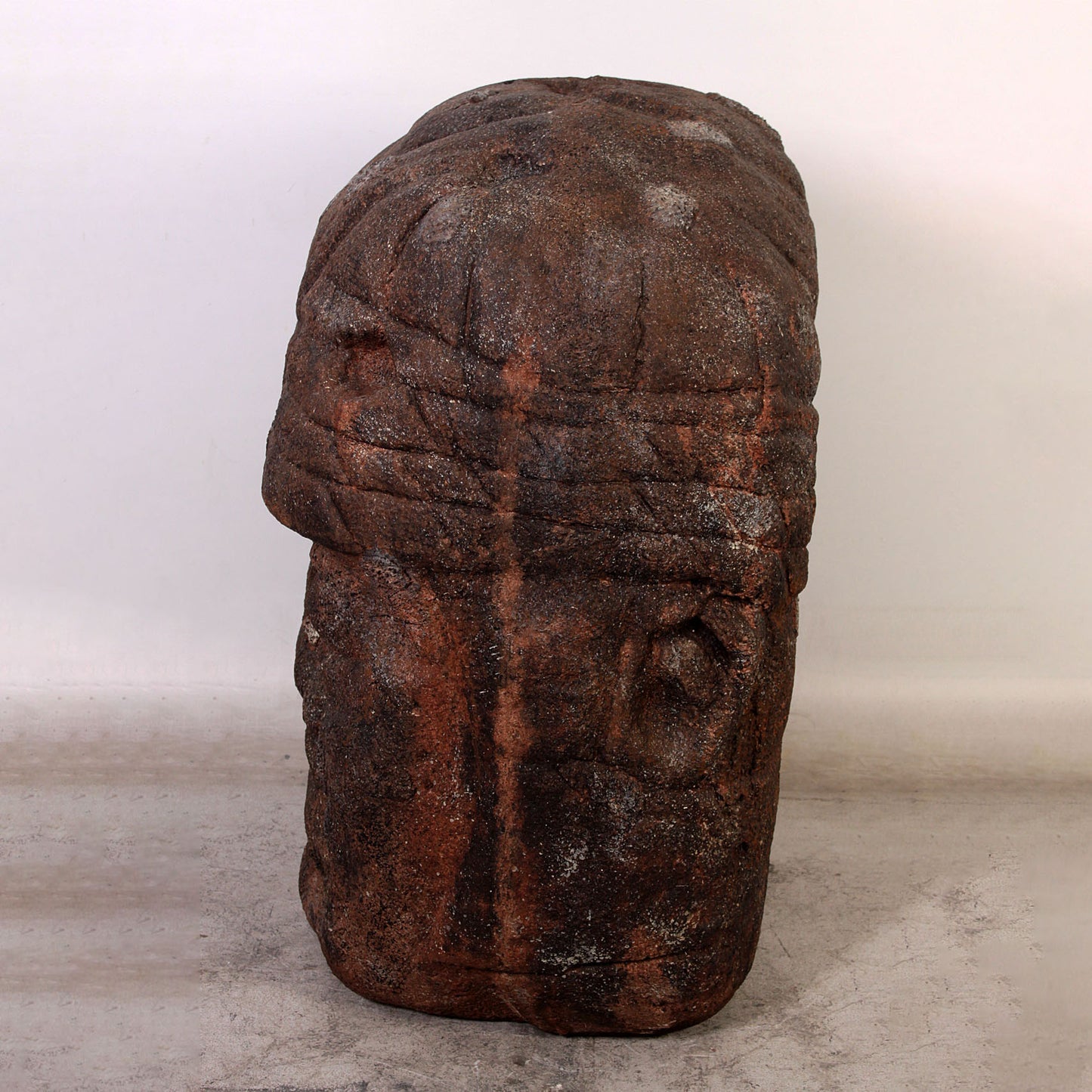 Stone Olmec Head Bust Statue