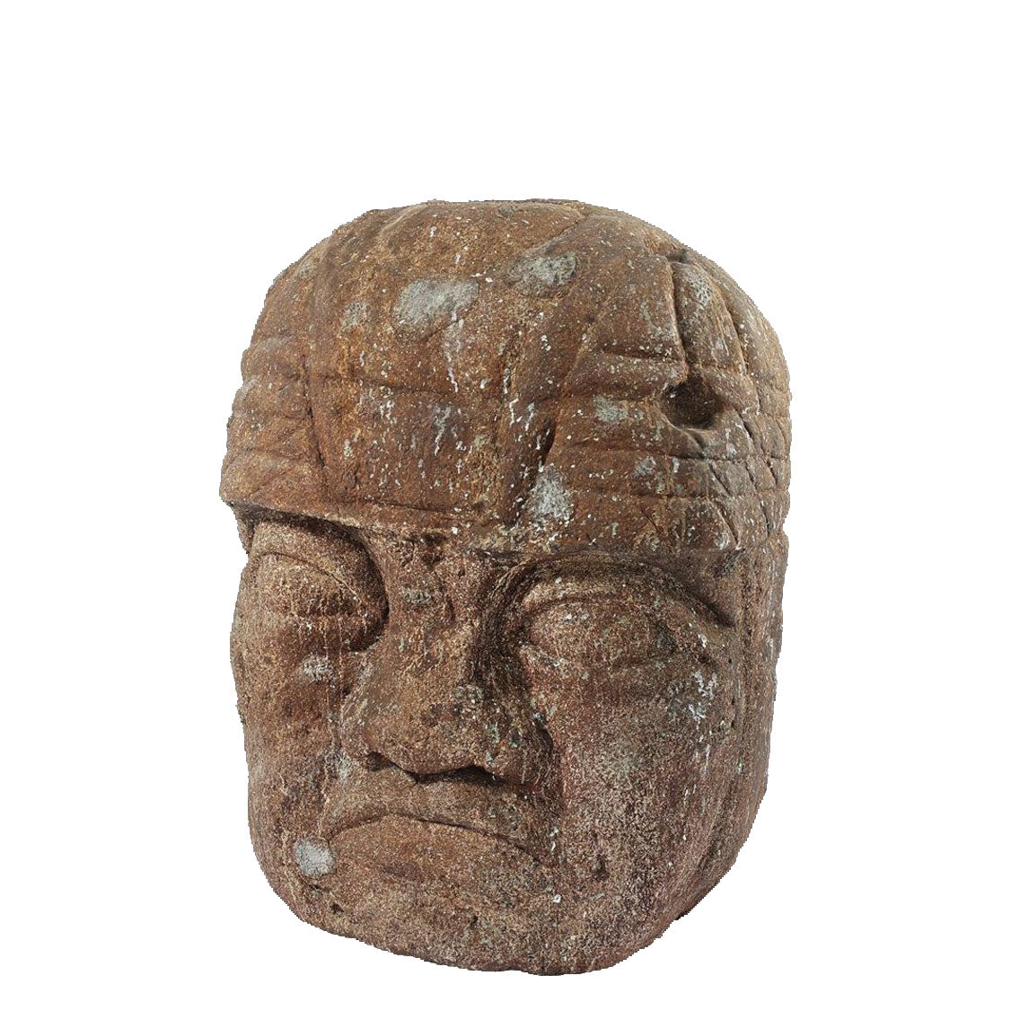 Stone Olmec Head Bust Statue