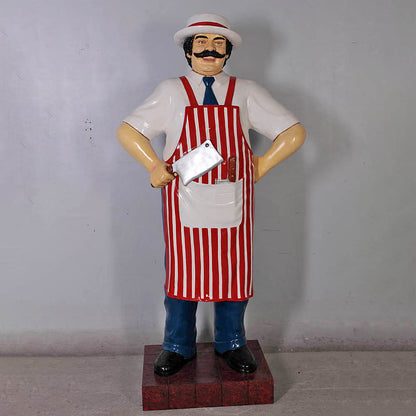 Butcher in Red Life Size Statue