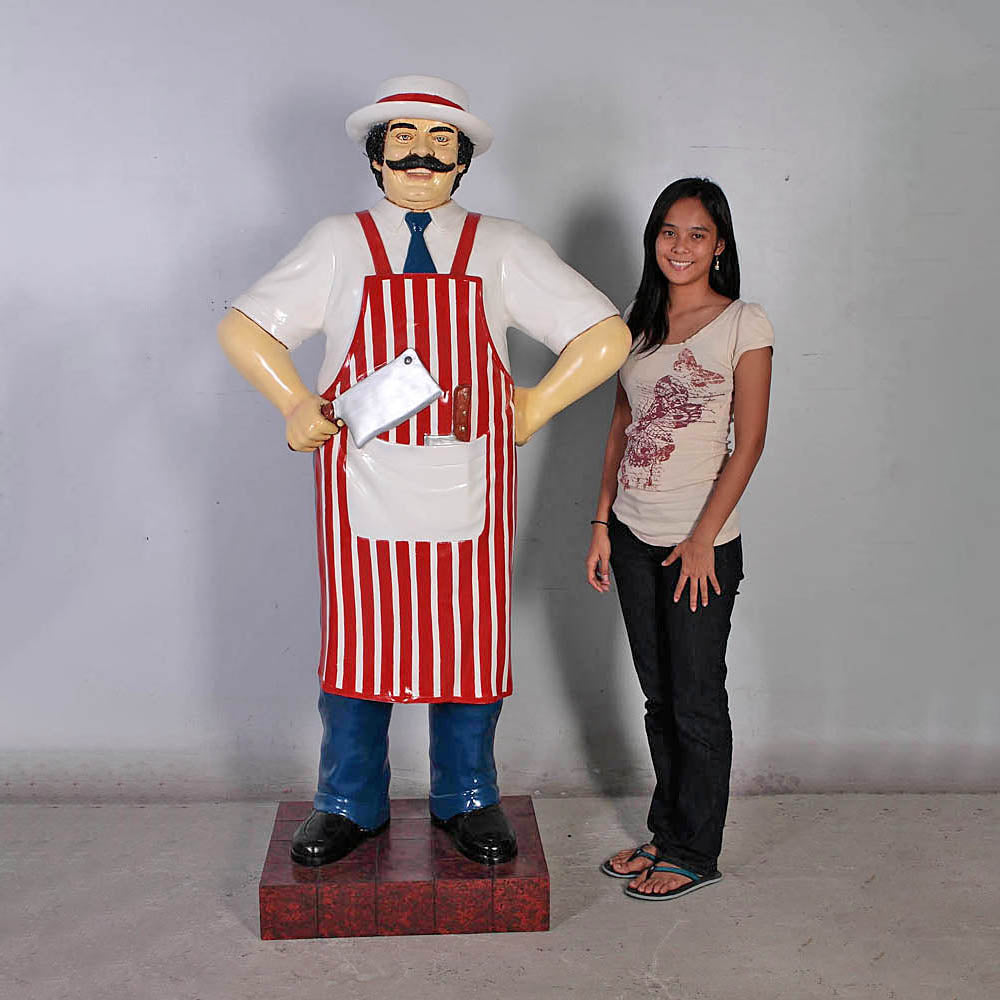 Butcher in Red Life Size Statue