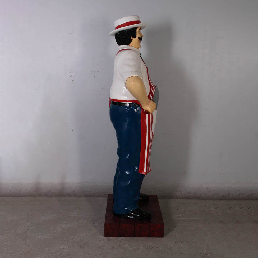 Butcher in Red Life Size Statue