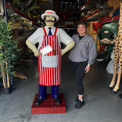Butcher in Red Life Size Statue