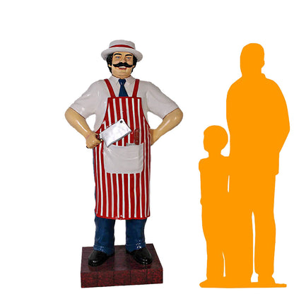 Butcher in Red Life Size Statue