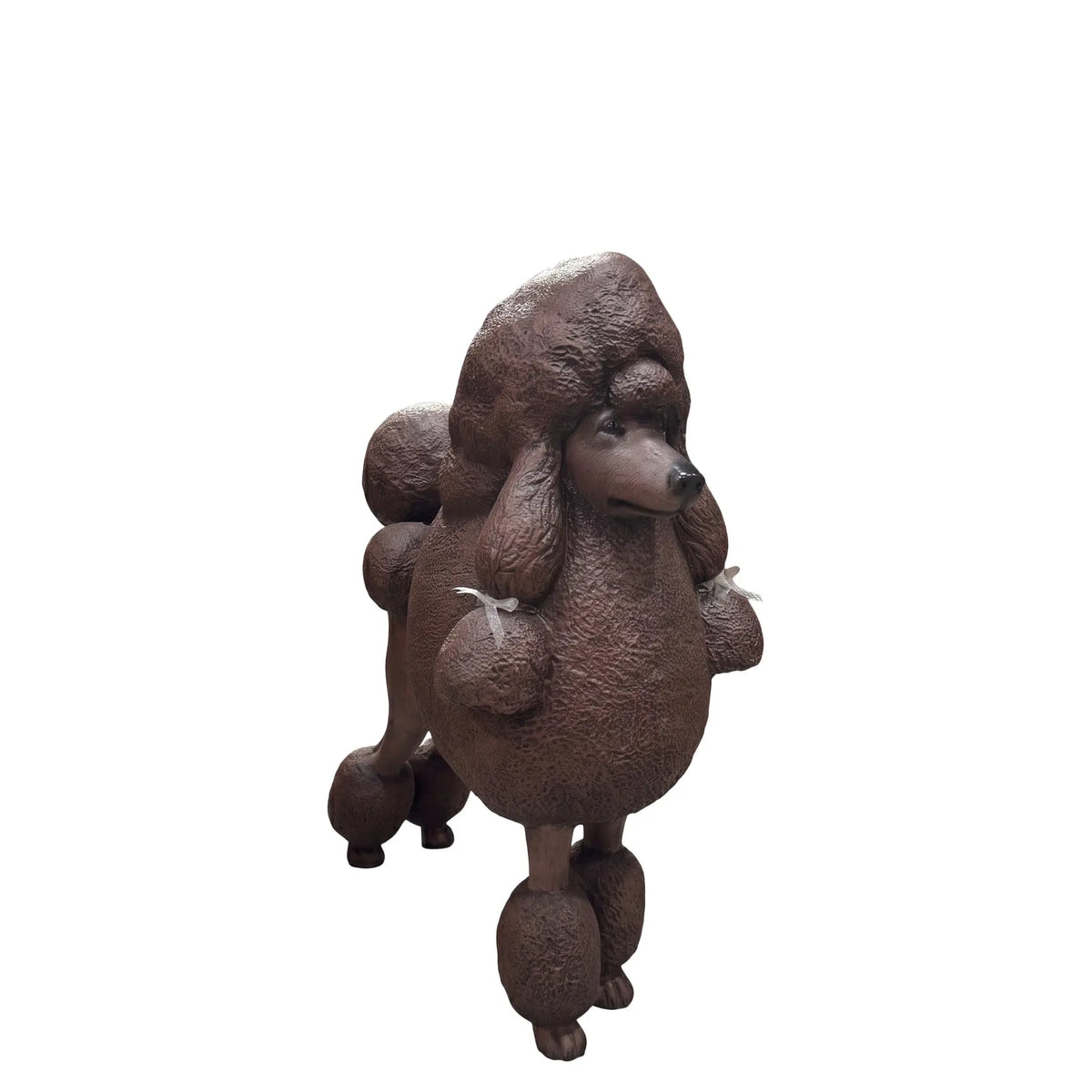 Brown French Poodle Life Size Statue A0256BR-110121-H