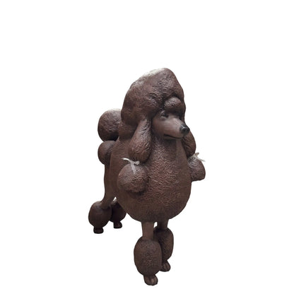 Brown French Poodle Life Size Statue A0256BR-110121-H