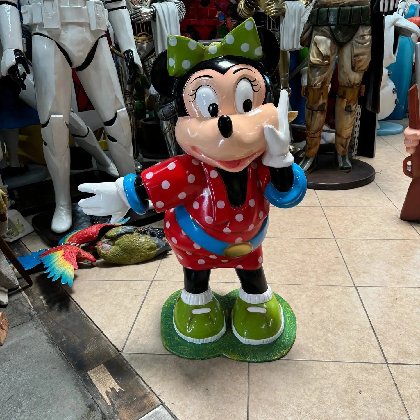 Cartoon Girl Mouse Statue CC047-1021-AR