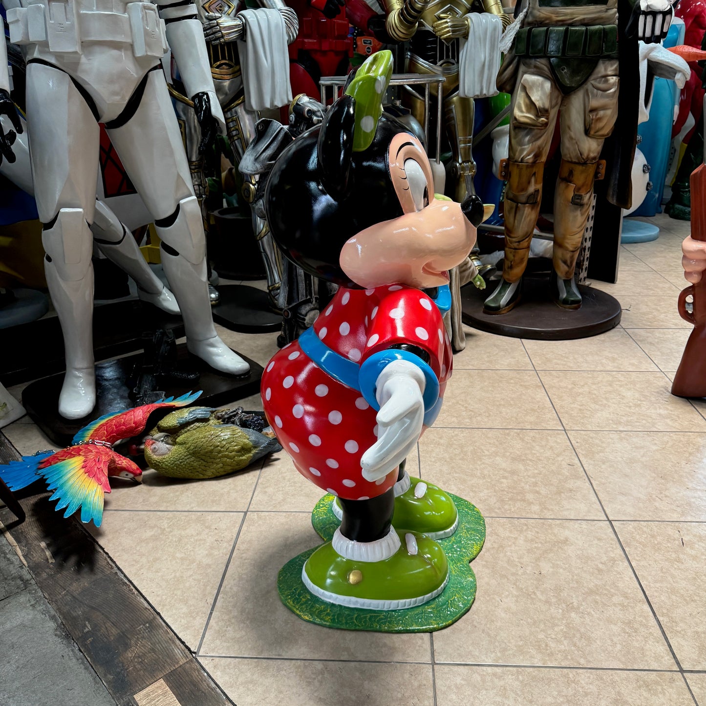 Cartoon Girl Mouse Statue