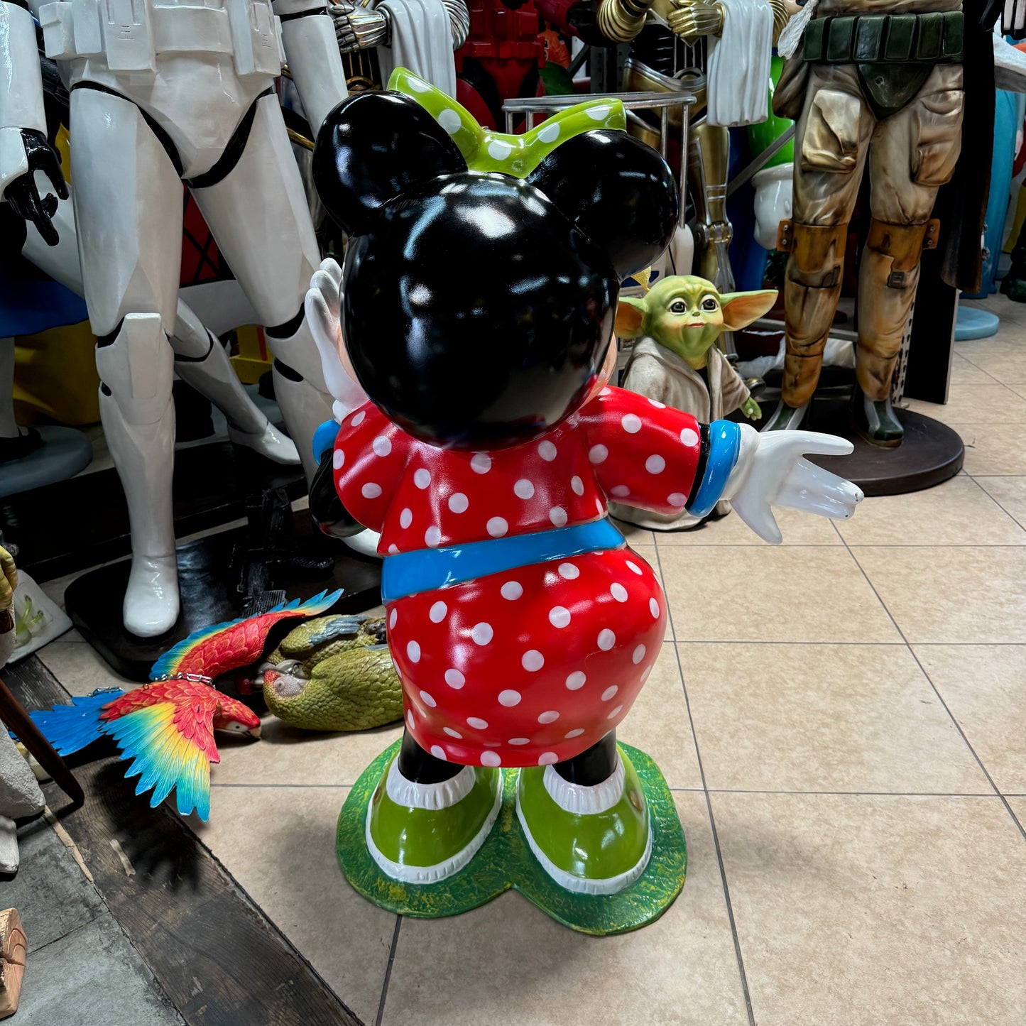 Cartoon Girl Mouse Statue