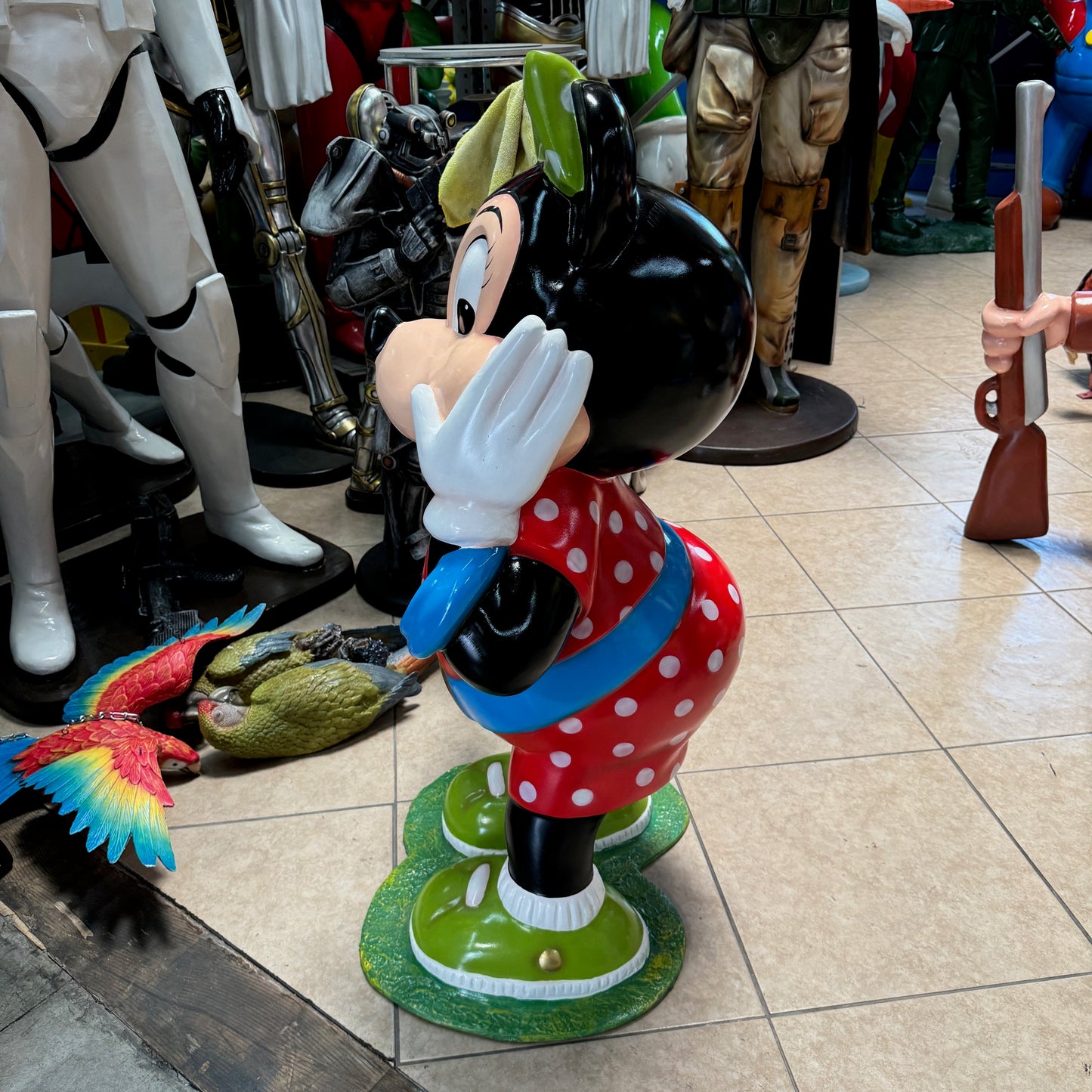 Cartoon Girl Mouse Statue