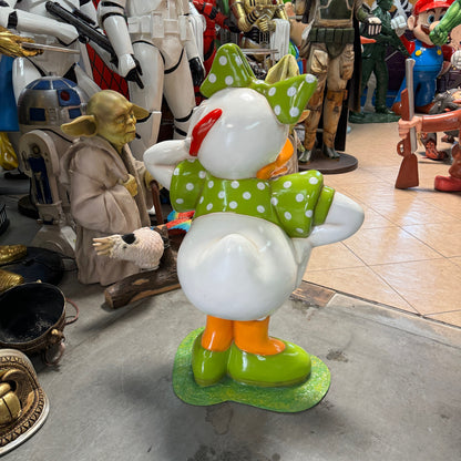 Cartoon Daisy White Duck Statue