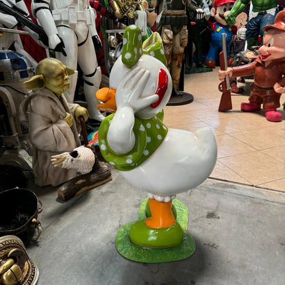 Cartoon Daisy White Duck Statue CC050-1022-AR