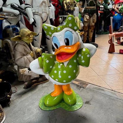 Cartoon Daisy White Duck Statue CC050-1022-AR