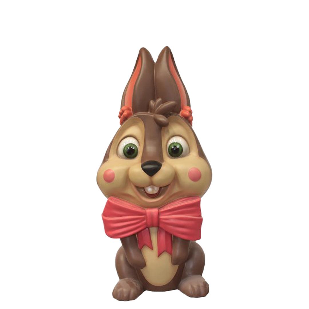 Pink Giant Chocolate Easter Bunny Statue