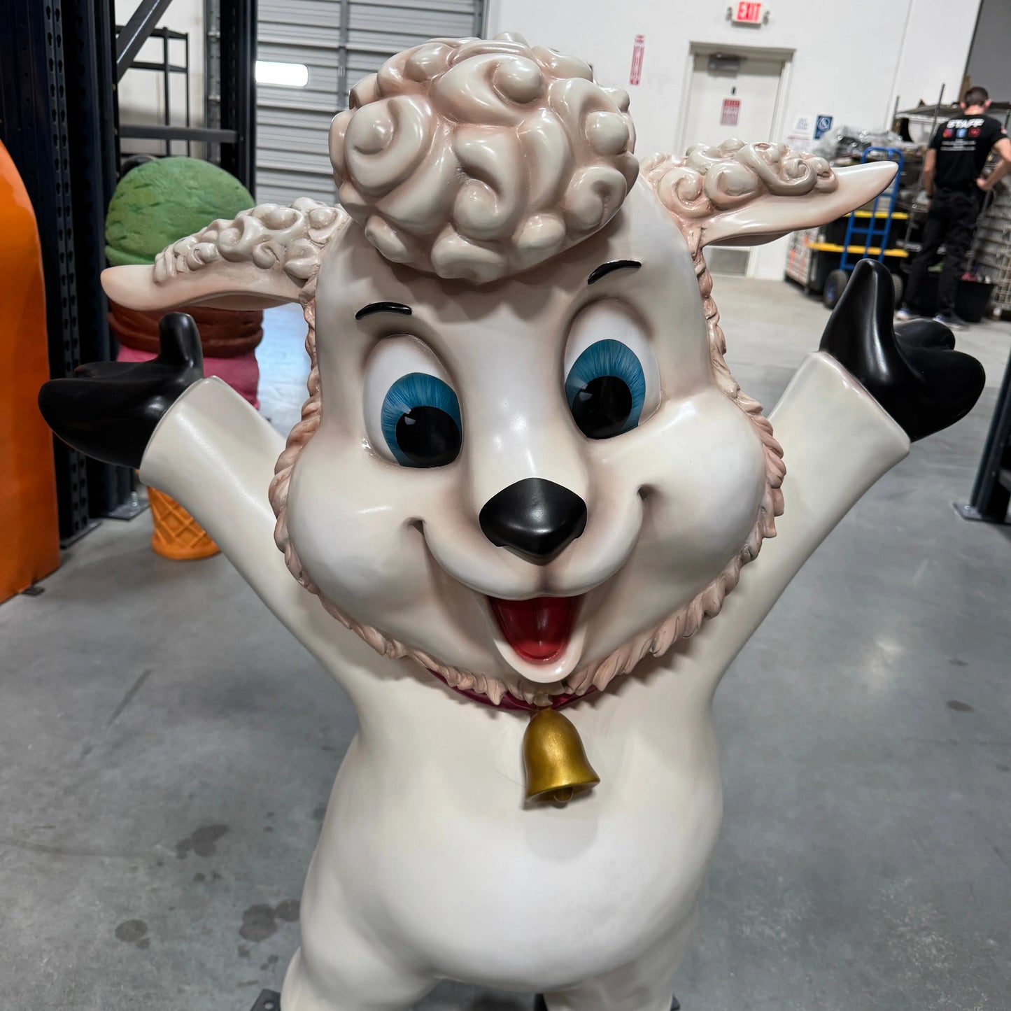 Comic Lamb Statue A0693-1064-T
