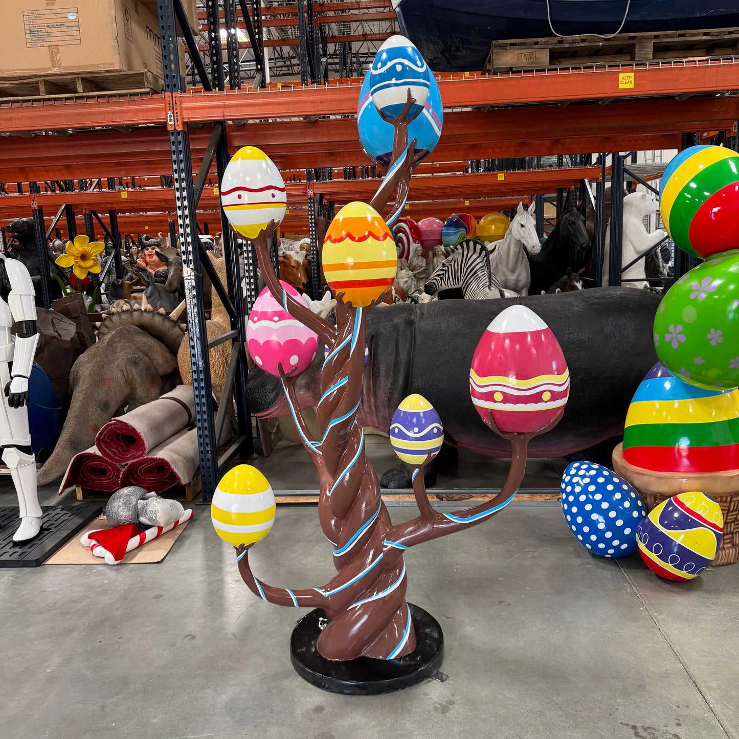 Chocolate Easter Egg Tree Statue S0331-1085-T