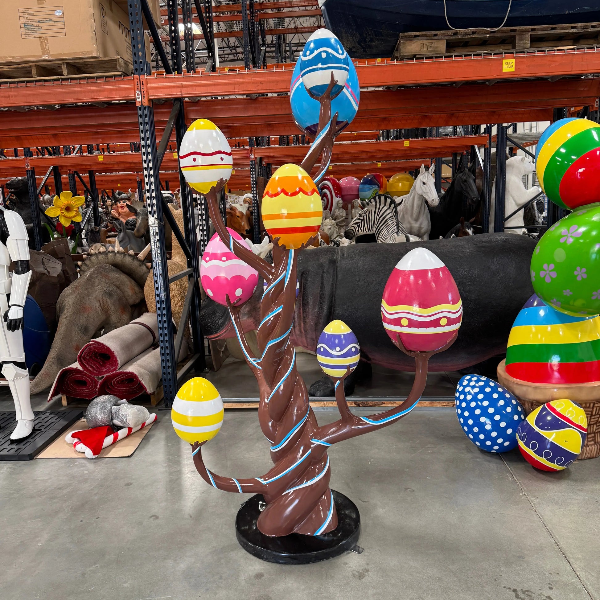 Chocolate Easter Egg Tree Statue S0331-1085-T