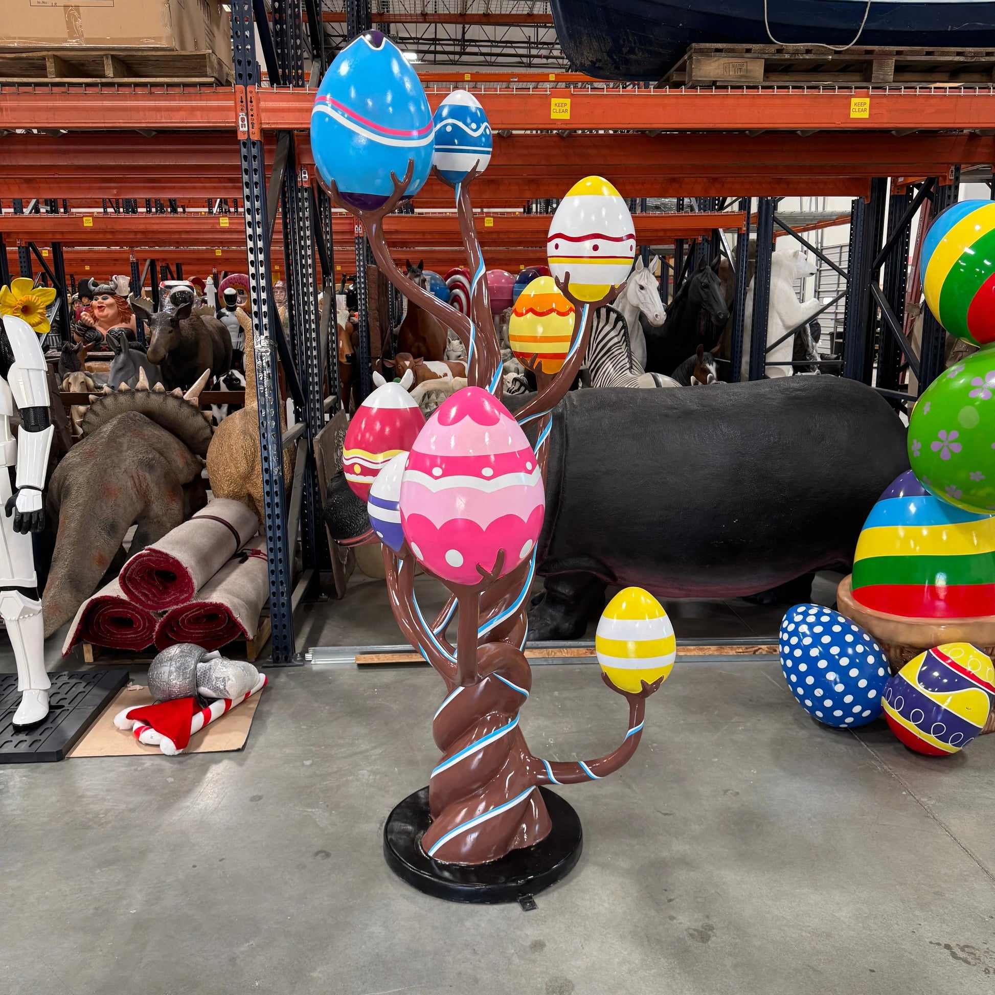 Chocolate Easter Egg Tree Statue S0331-1085-T