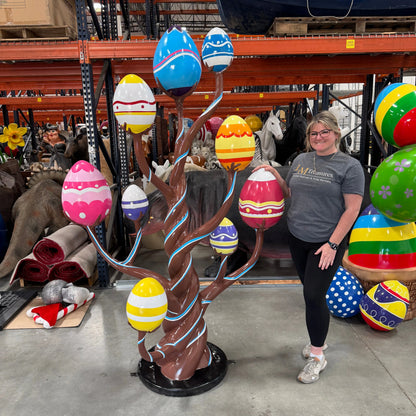 Chocolate Easter Egg Tree Statue S0331-1085-T