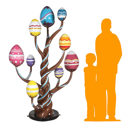 Chocolate Easter Egg Tree Statue
