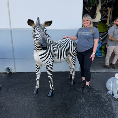 Zebra Life Size Statue