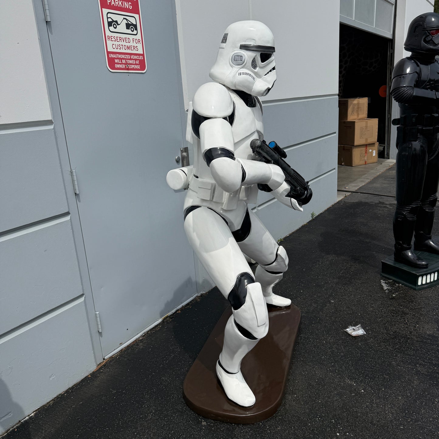 Space Trooper In Action Statue