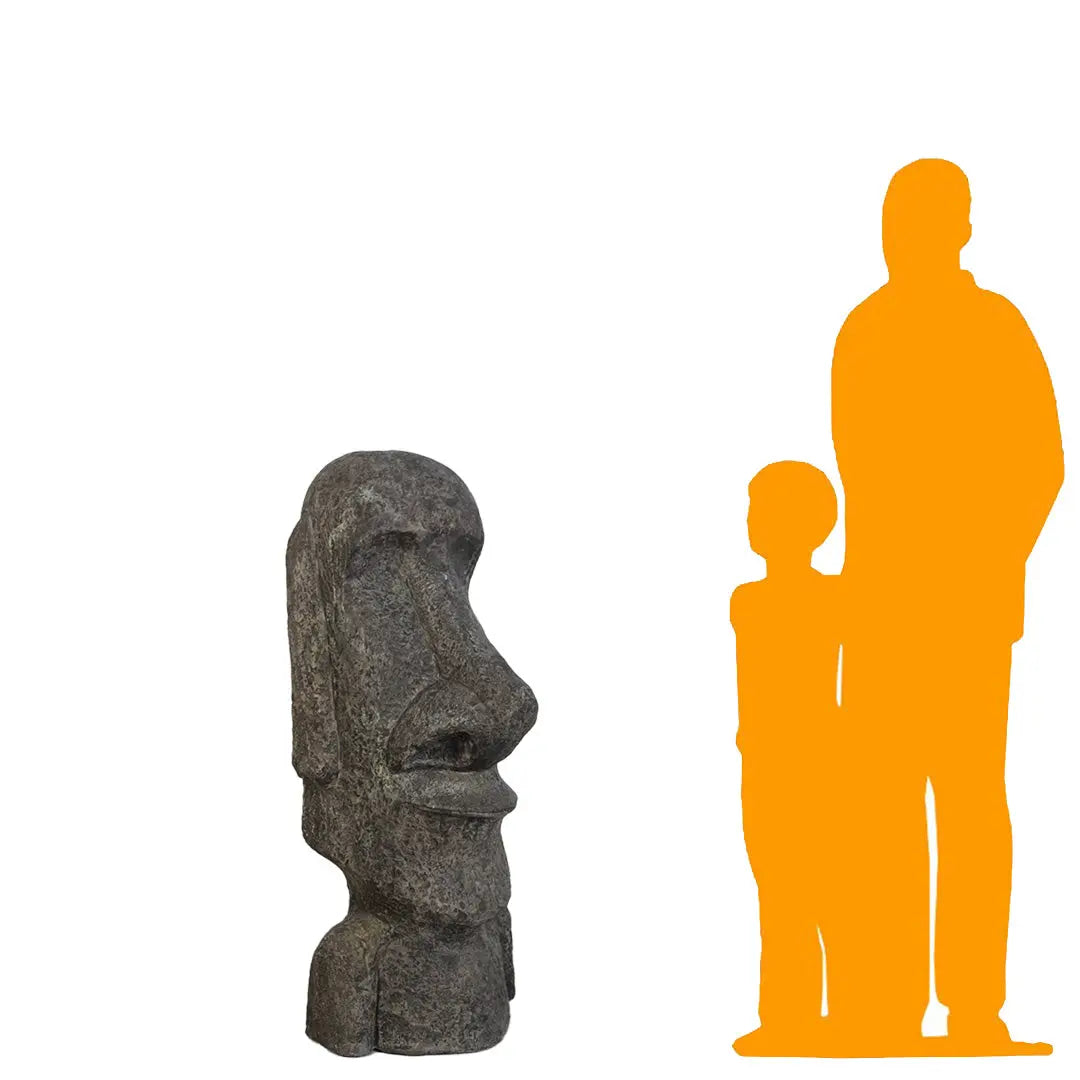 Small Easter Island Moai Head Bust Statue M0241CCS-110008-H