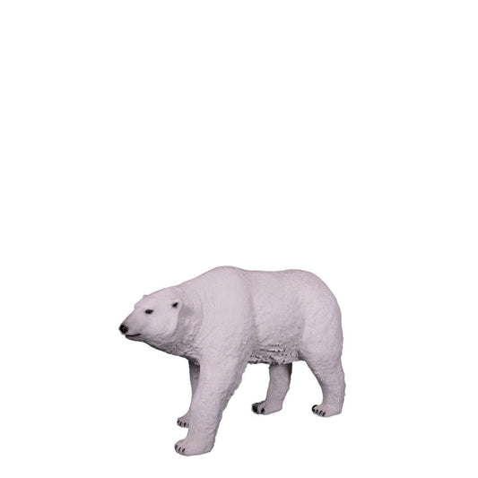 Polar Bear Walking Life Size Statue - LM Treasures Prop Rentals 