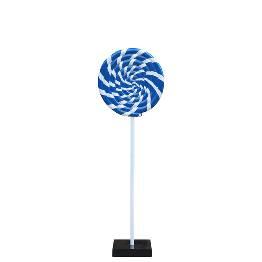 Blue Swirl Lollipop Statue