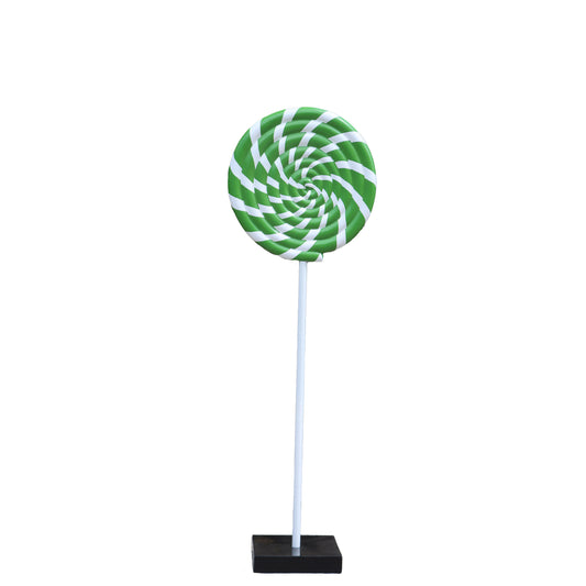 Green Swirl Lollipop Statue