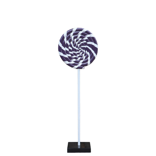 Purple Swirl Lollipop Statue