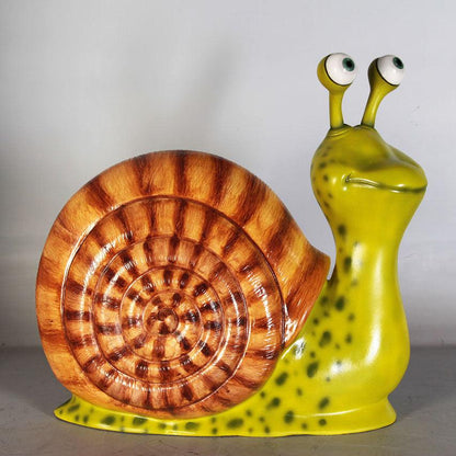 Comic Male Snail Statue