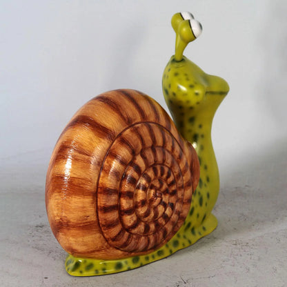 Comic Male Snail Statue