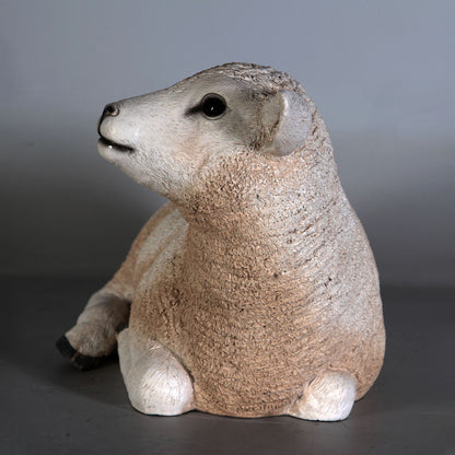 Texelaar Baby Lamb Laying Statue