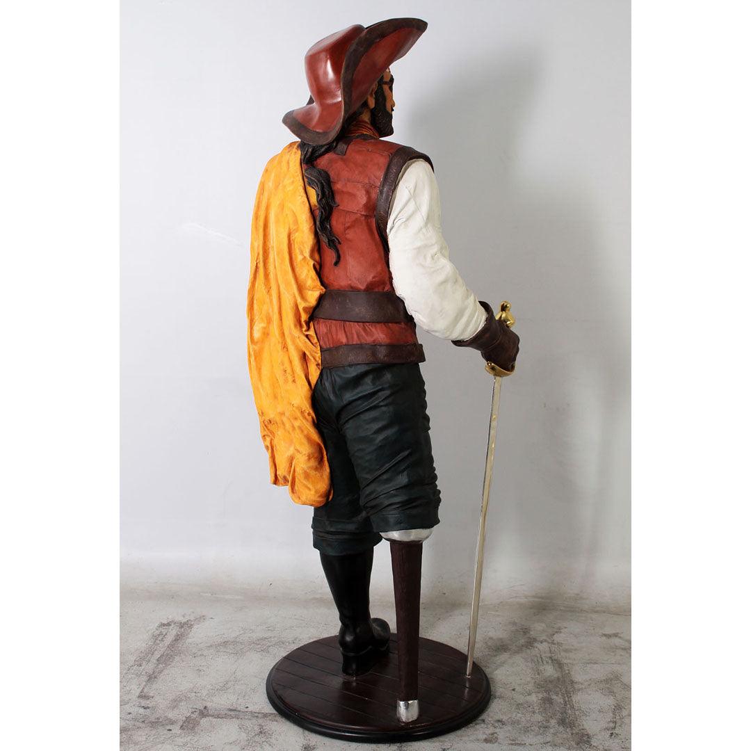 Pirate Wooden Leg Life Size Statue - LM Treasures Prop Rentals 