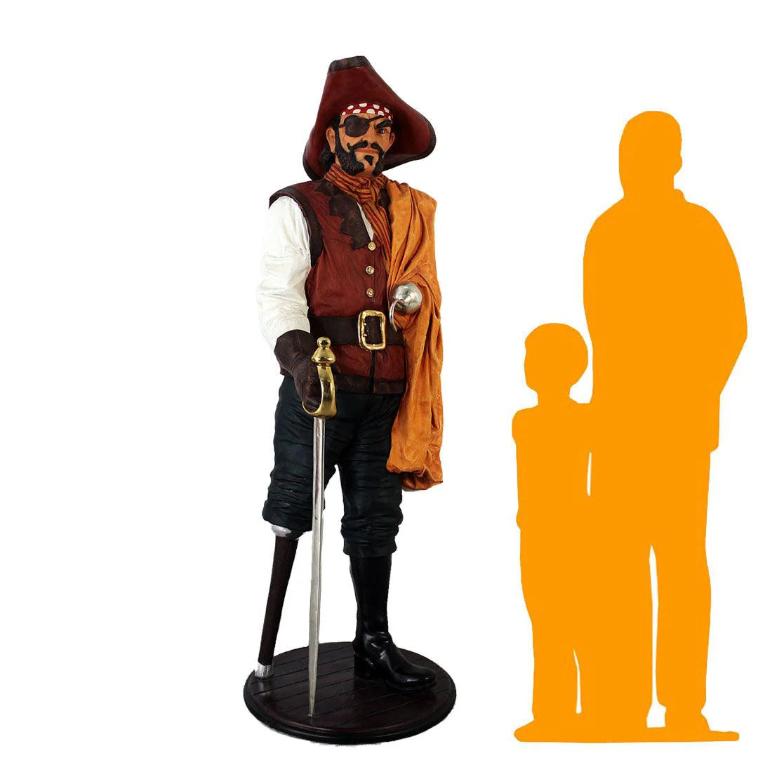 Pirate Wooden Leg Life Size Statue