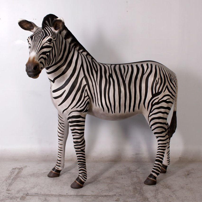 Zebra Life Size Statue - LM Treasures Prop Rentals 