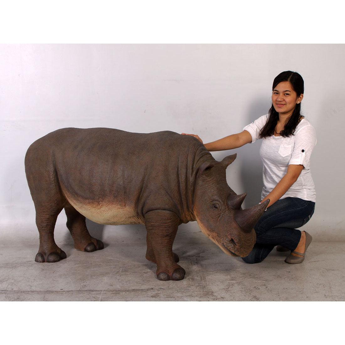 Baby Rhinoceros Statue - LM Treasures Prop Rentals 