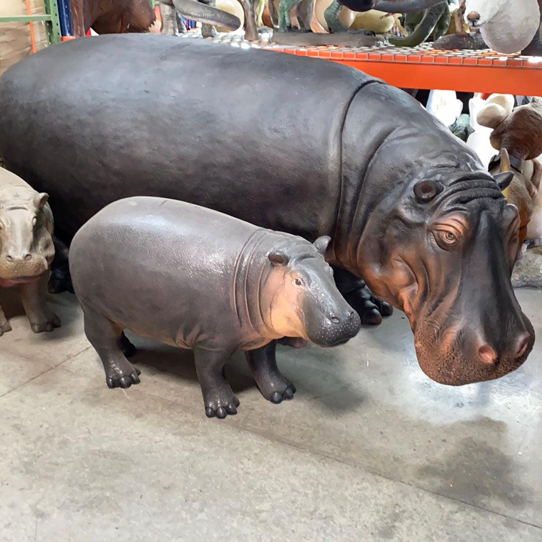 Baby Hippo Statue - LM Treasures Prop Rentals 