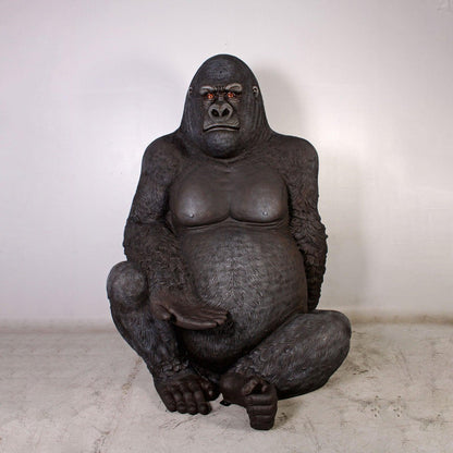 Jumbo Silver Back Gorilla Statue