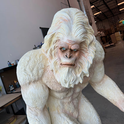 White Abominable Snowman Yeti Statue A0752DTW-110119-H